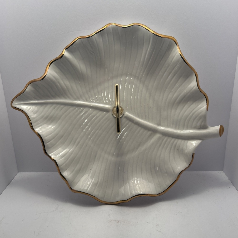 Leaf Shaped California Tidbit Tray , Candy Dish ,  M703